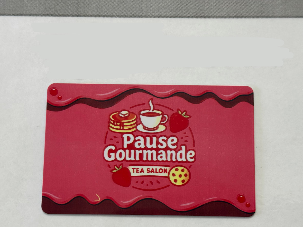 Exemple de carte nfc en pvc