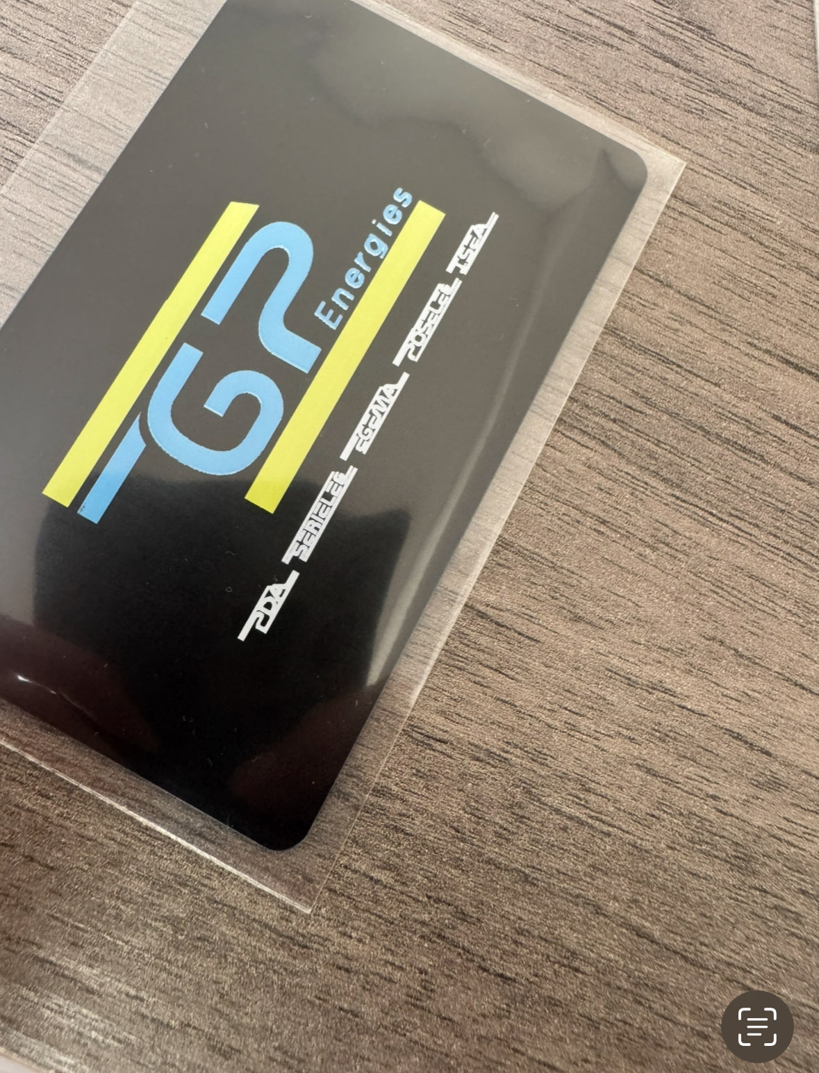 Exemple de carte nfc en pvc
