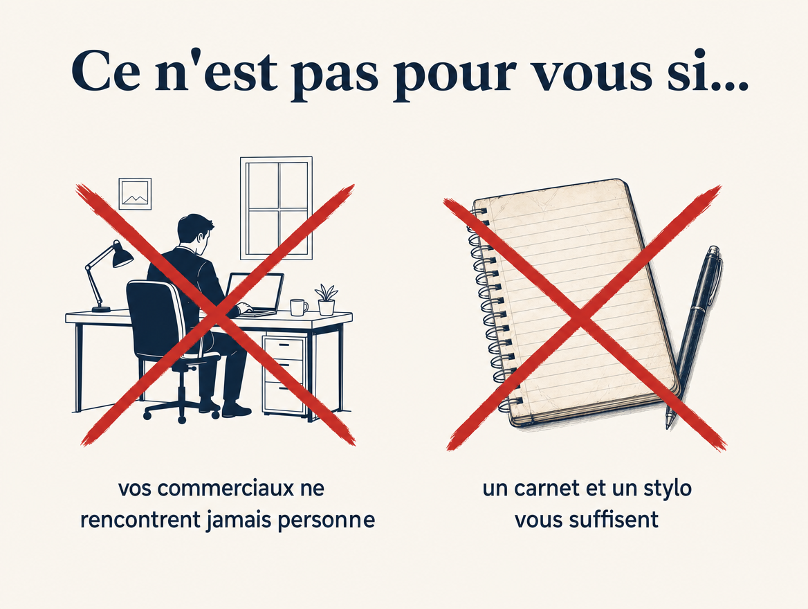 Ce n'est pas pour vous si vos commerciaux ne rencontrent jamais personne