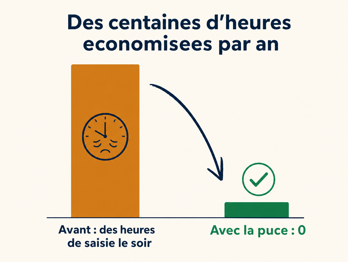 Des centaines d'heures de saisie économisées par an